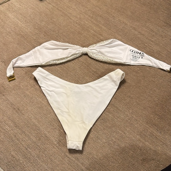 Oceanus Sandy Bandeau Bikini Top & Bottoms - Picture 6 of 7